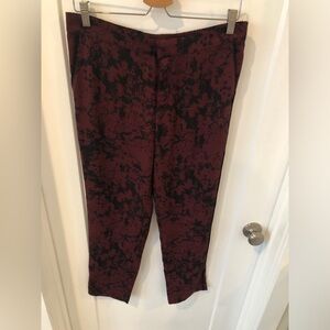 Maroon Wine and Black comfy dress pants Banana Republic Size 8.